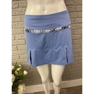 Bolle Blue Pleated Gulf Tennis Athletic Skort Size L